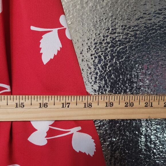 Modcloth Red & White Cherry Heart Sleeveless Dress no belt Womens Small - Picture 10 of 10